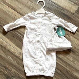 ☁️Premie Cloud Infant Sleeping Gown & Cap Set☁️